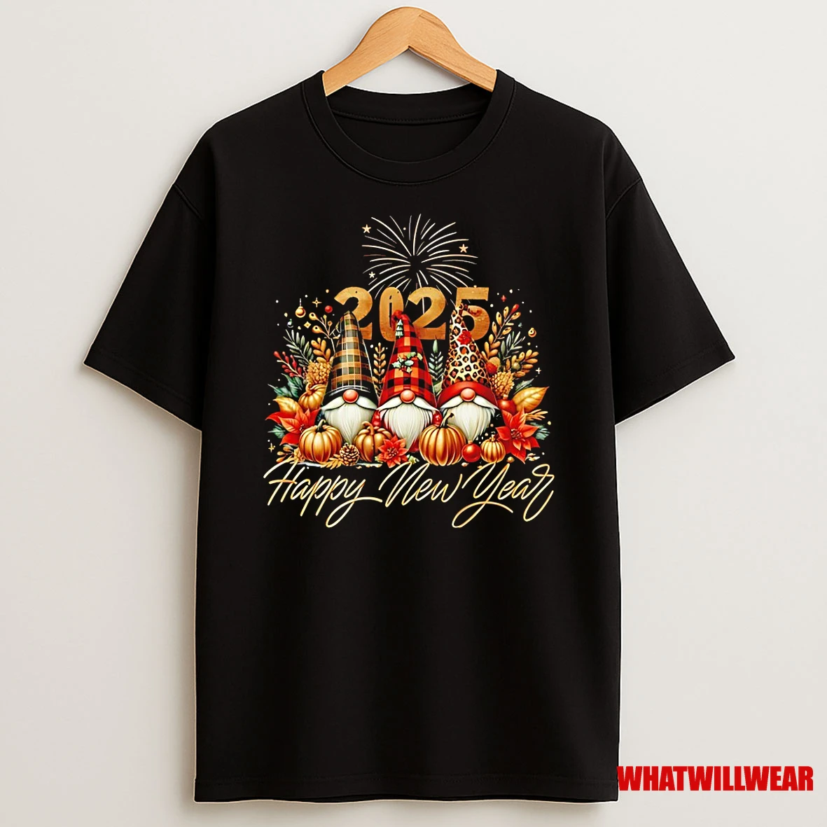 Gnome Happy New Year 2025 Shirts