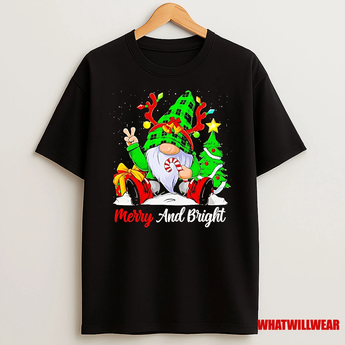 Gnome Merry And Bright Christmas Shirts