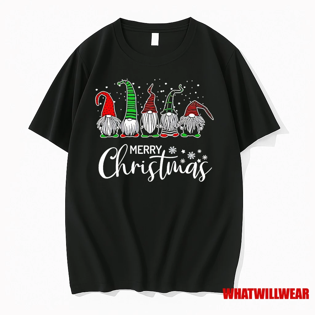 Gnomes In Plaid Hats Merry Christmas Shirts