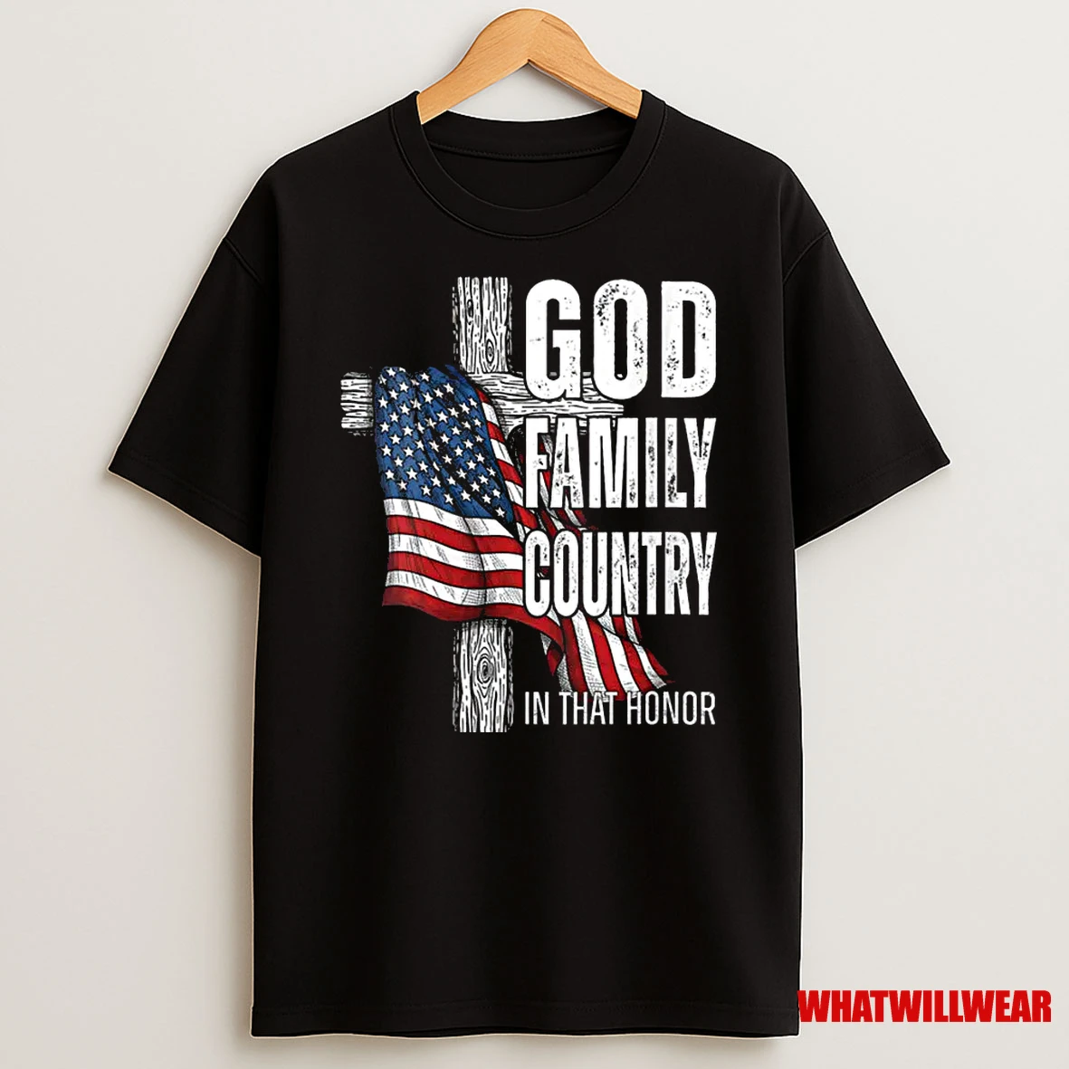 God Family Country American Flag Christian Patriotic Shirts