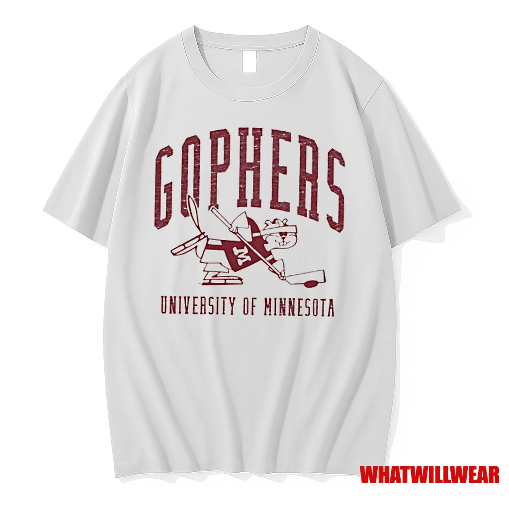 Golden Gophers University Of Minnesota Goldy Gopher Hockey Mascot Shirts