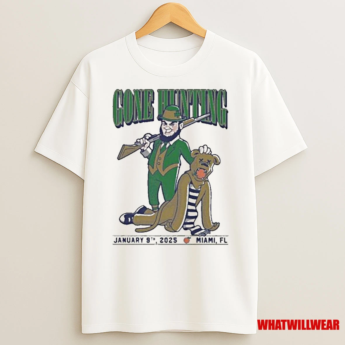 Gone Hunting Notre Dame Fighting Irish Vs Penn State Nittany Lions January 9th 2025 Miami Fl Painting Shirts