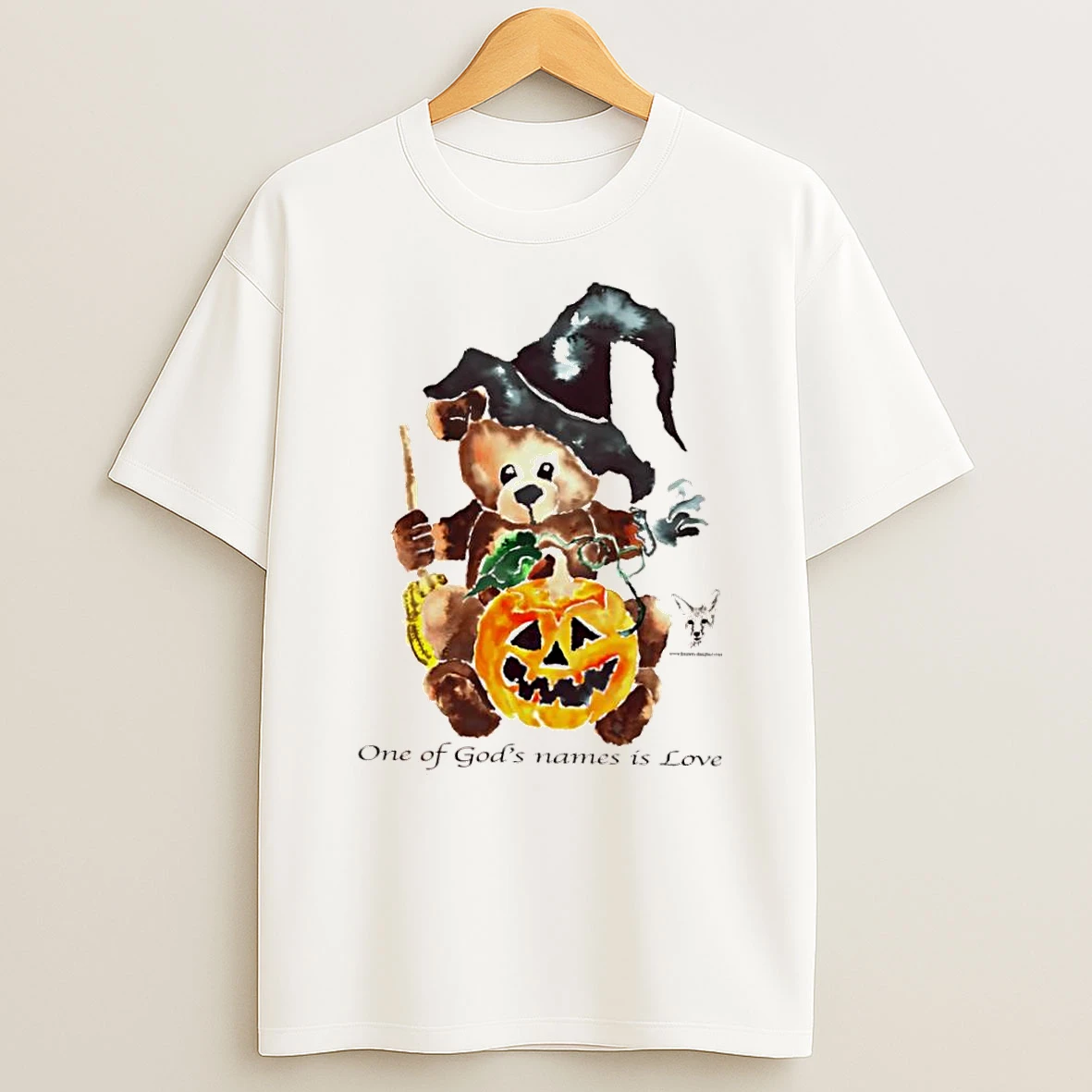 Good Witch Teddy One Of Gods Names Is Love Halloween Shirts