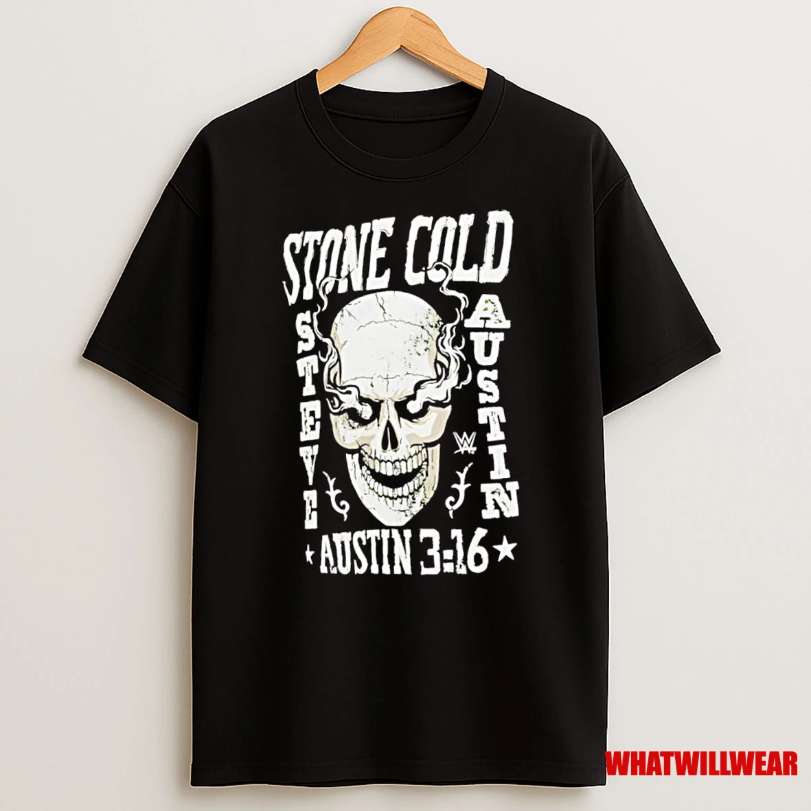 Goodie Two Sleeves Green Stone Cold Steve Austin Skeleton Shirts