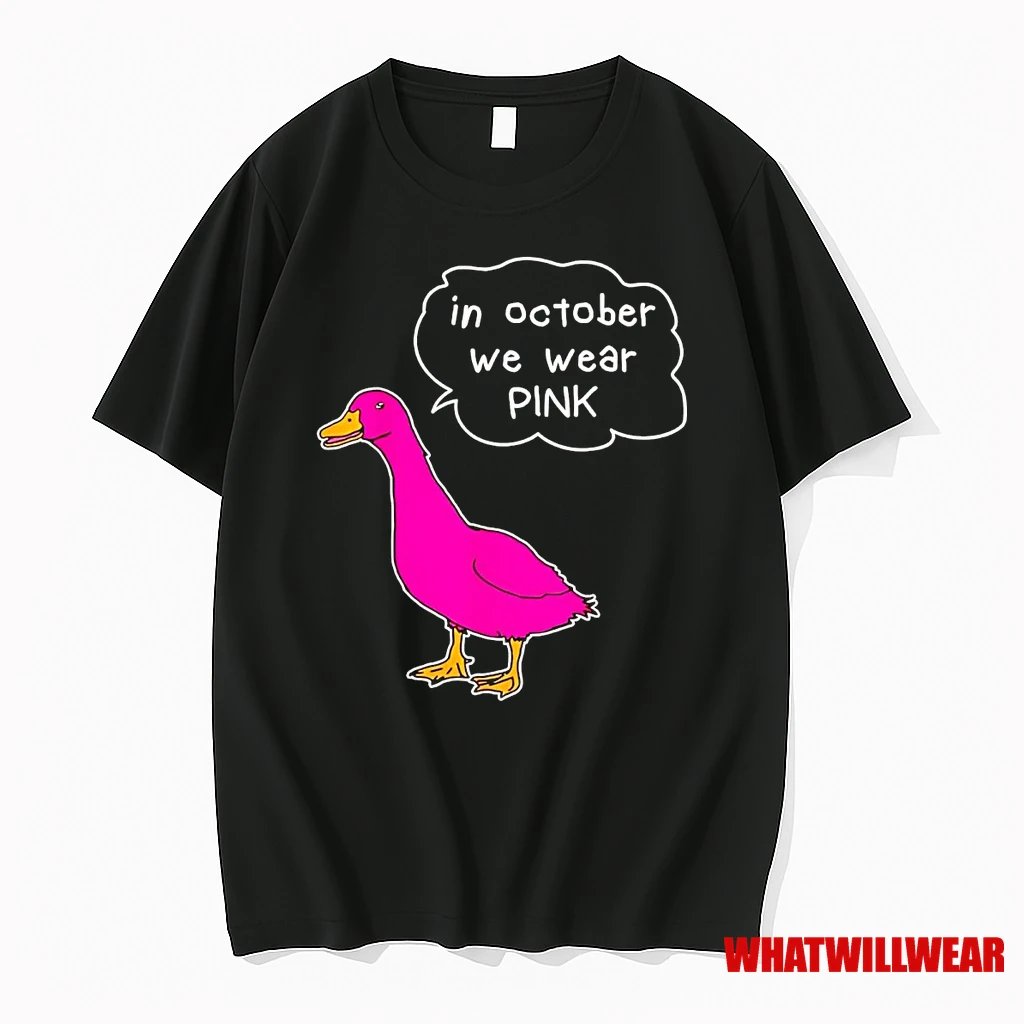 Goose Breast Cancer In October We Wear Pink Shirts
