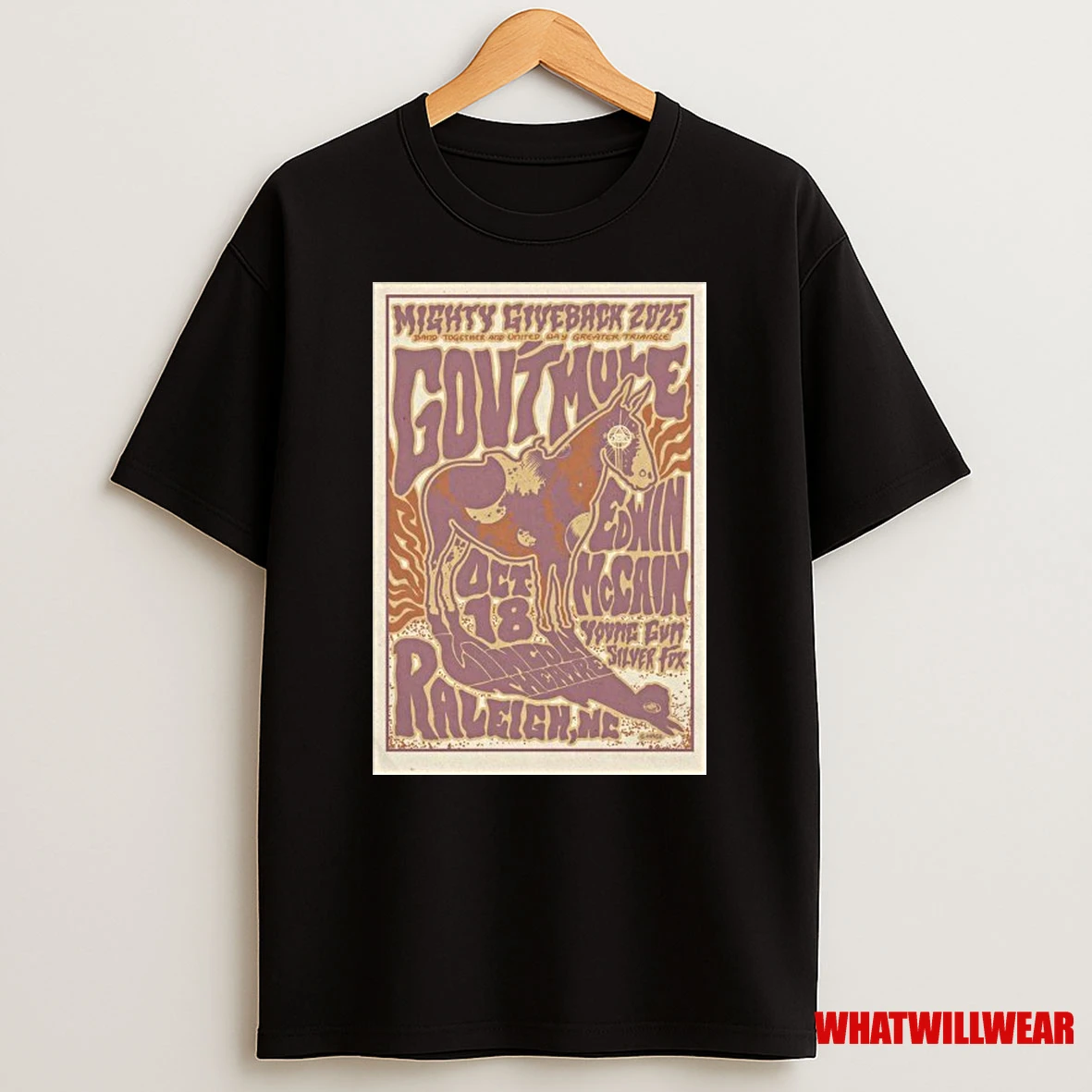Govt Mule And Edwin Mccain Oct 18 2025 Raleigh Event Shirts