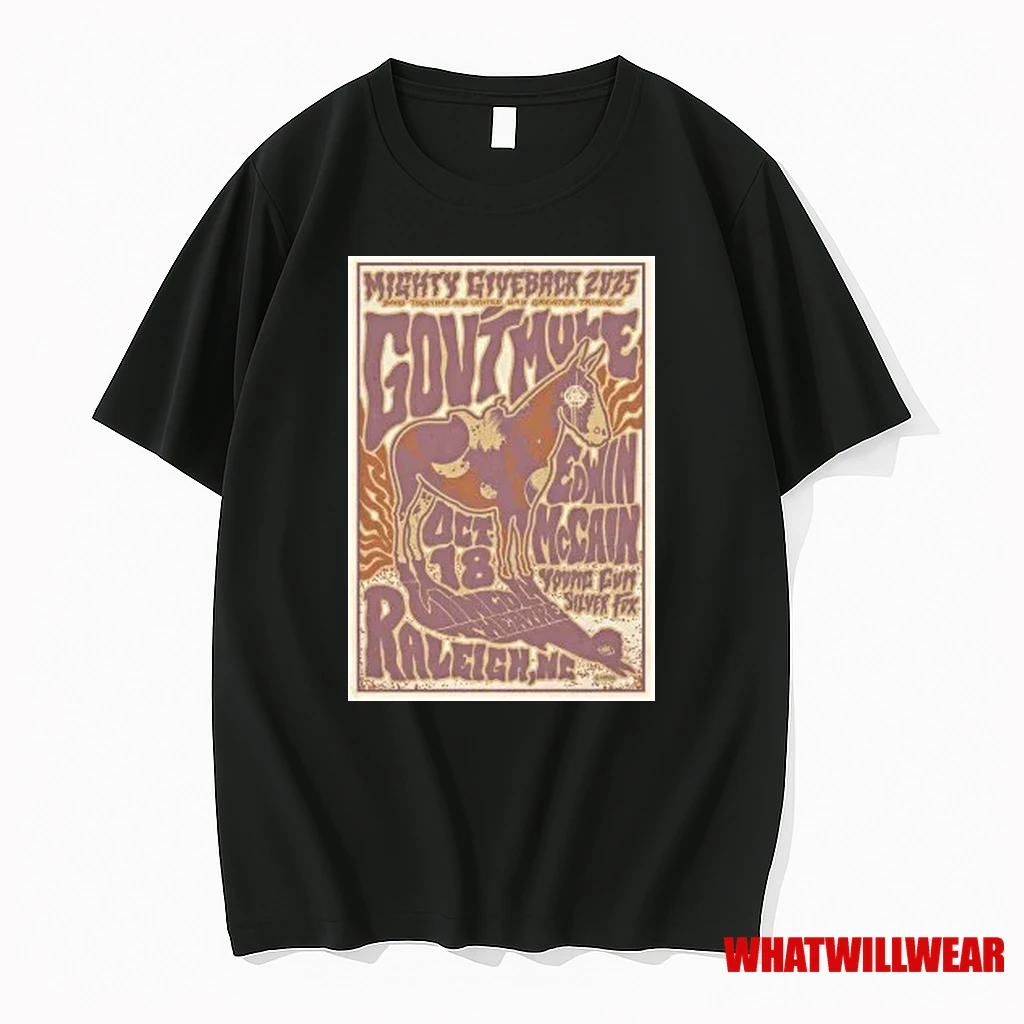 Govt Mule And Edwin Mccain Oct 18 2025 In Raleigh Nc Shirts