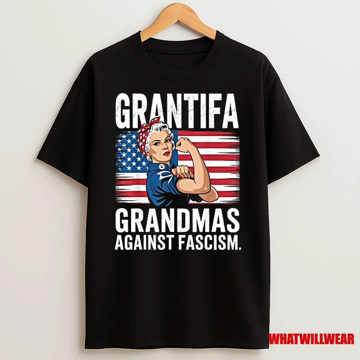 Grantifa Grandmas Against Fascism American Flag Shirts