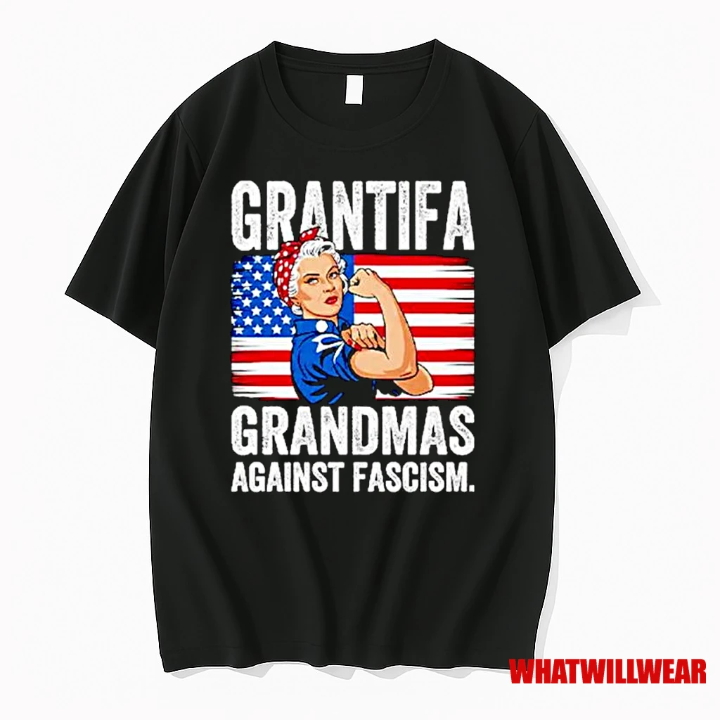 Grantifa Grandmas Against Fascism Ornaments Shirts