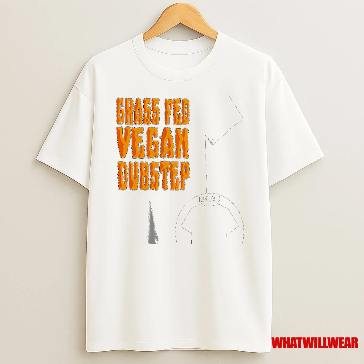 Grass Fed Vegan Dubstep Logo Shirts
