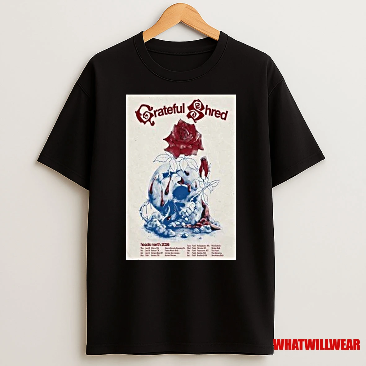 Grateful Shred Heads North Tour 2026 Shirts