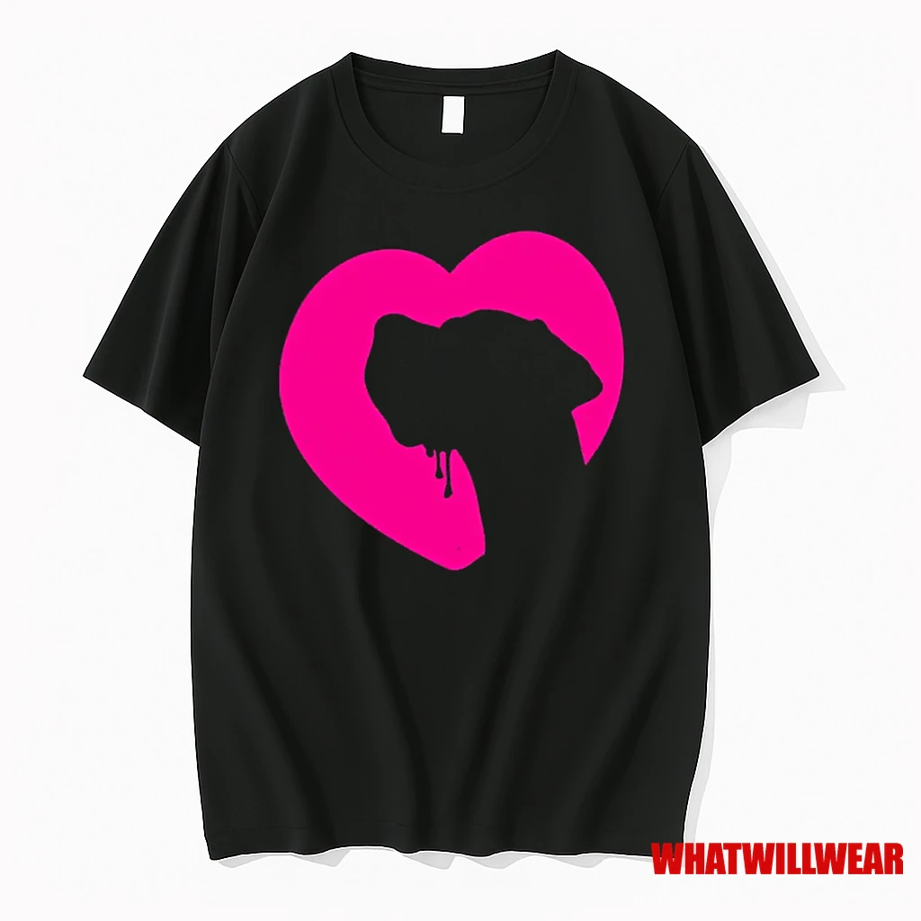 Greatdanedog Profile Heart Pink Shirts