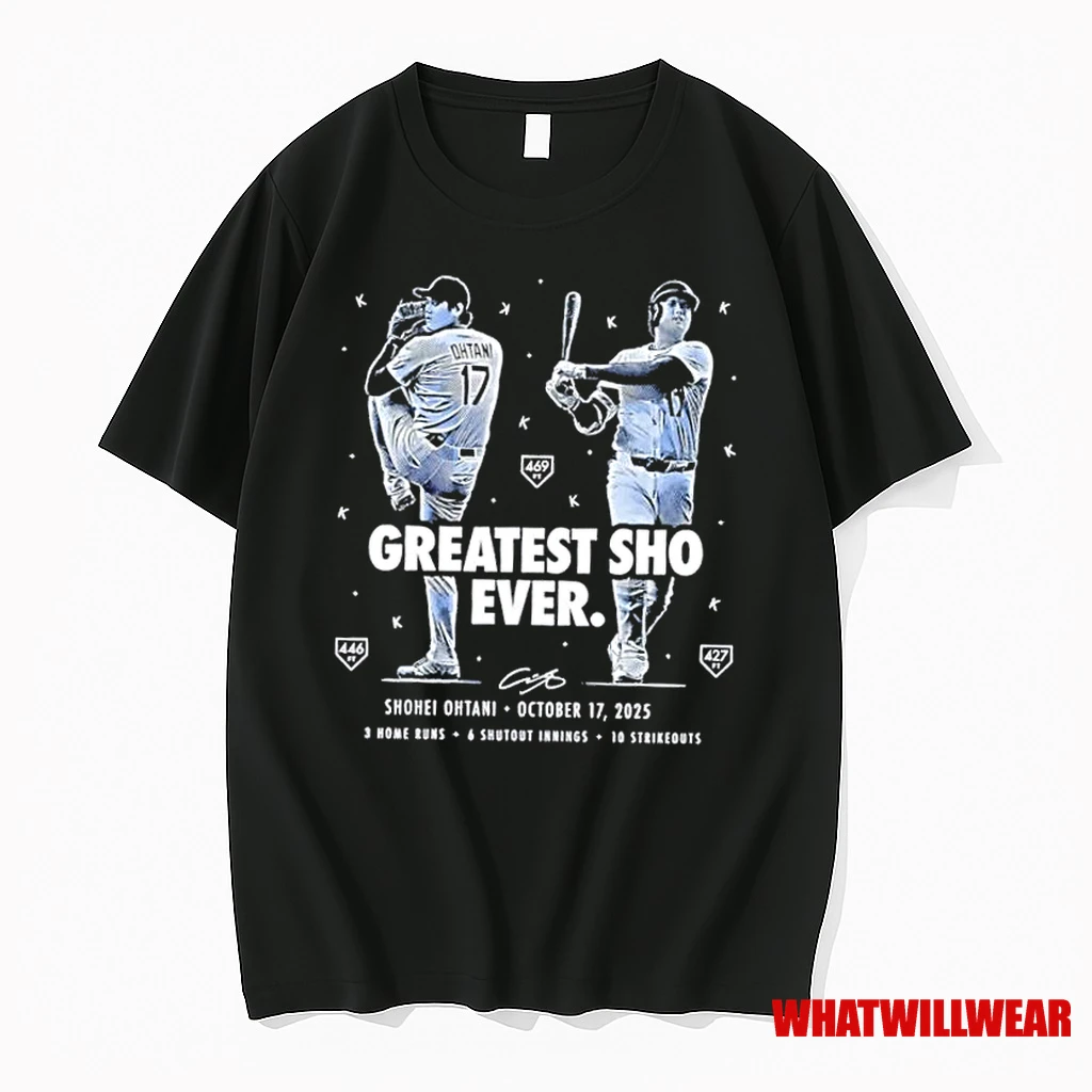 Greatest Sho Ever Shohei Ohtani Los Angeles Dodgers October 17 2025 Shirts
