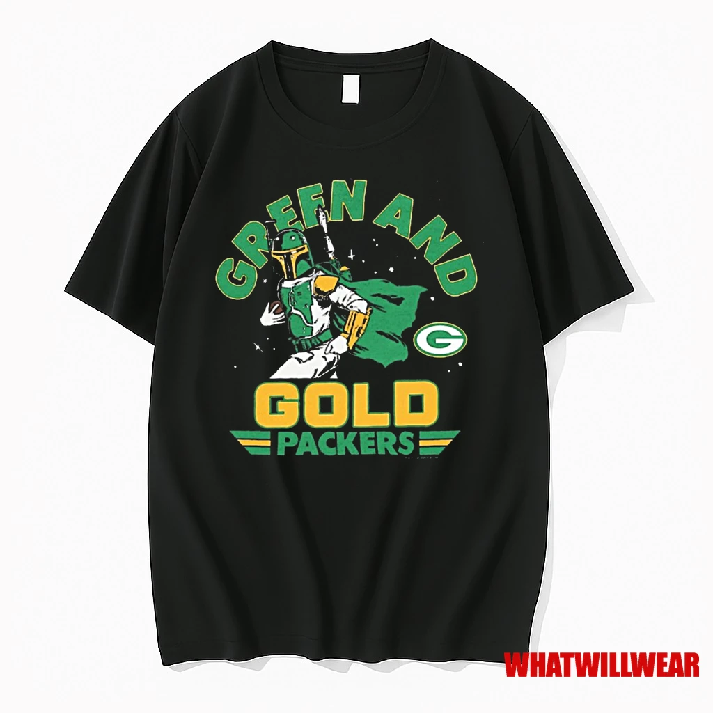 Green And Gold Green Bay Packers Star Wars X Nfl Fanart Shirts
