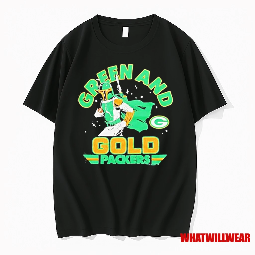 Green And Gold Star Wars X Green Bay Packers Shirts