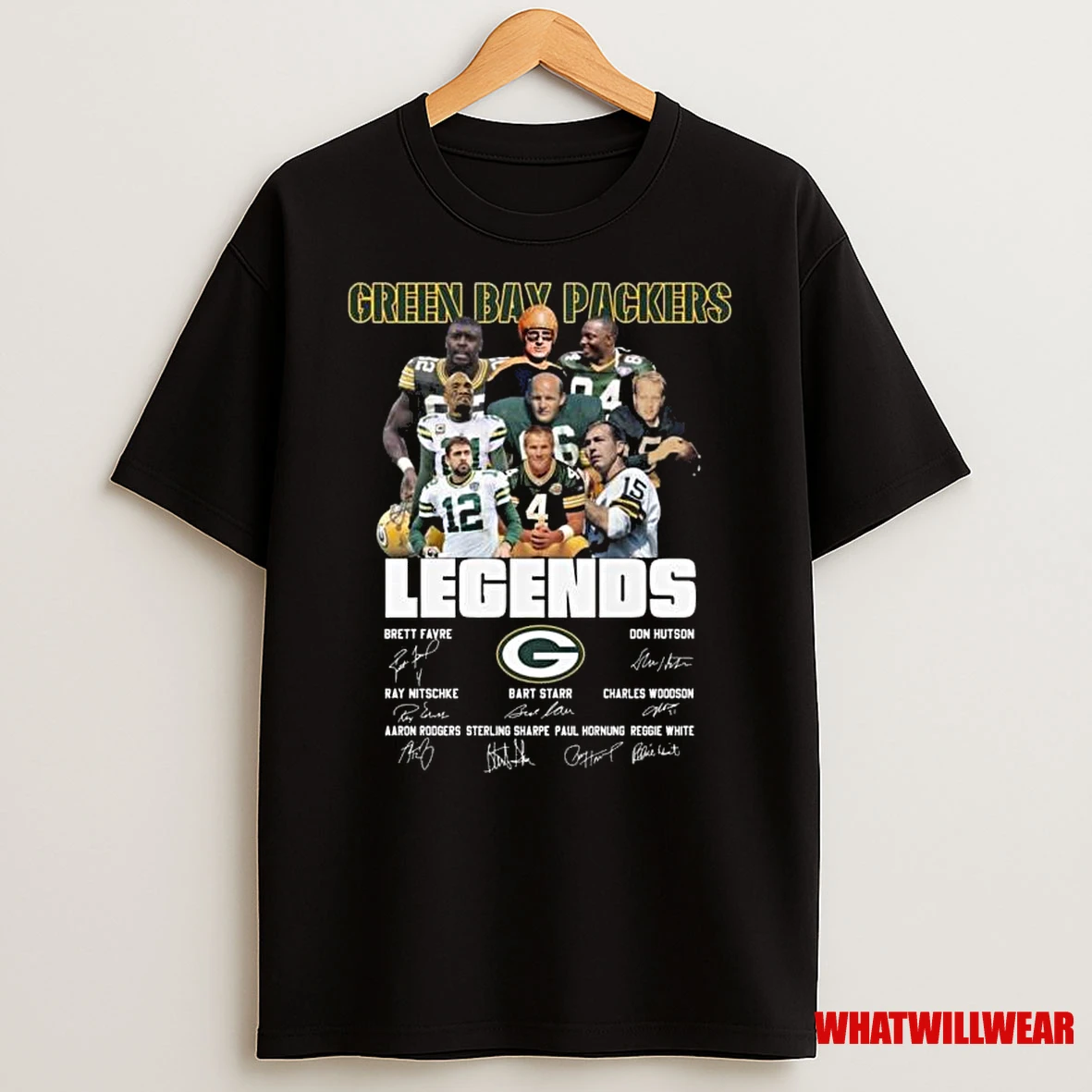 Green Bay Packers Legends Players Signatures 2025 Shirts