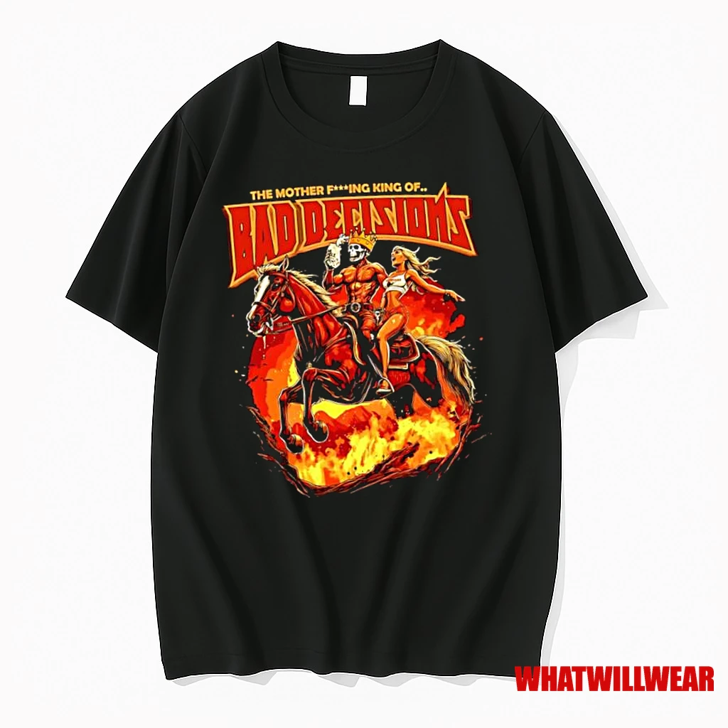 Grim Legion The Mother Fucking King Of Bad Decisions Skeletal King Horse Shirts