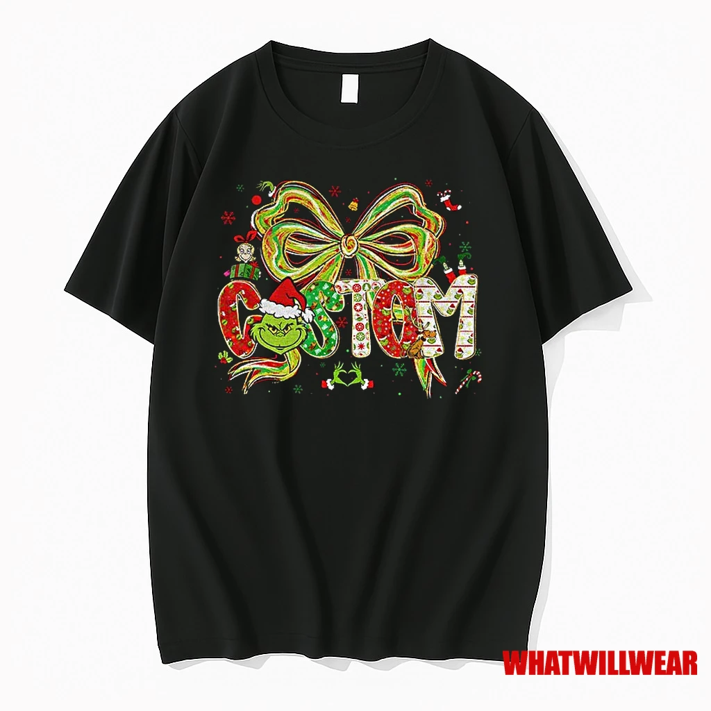 Grinch Custom Name Merry Greenmas Christmas Shirts