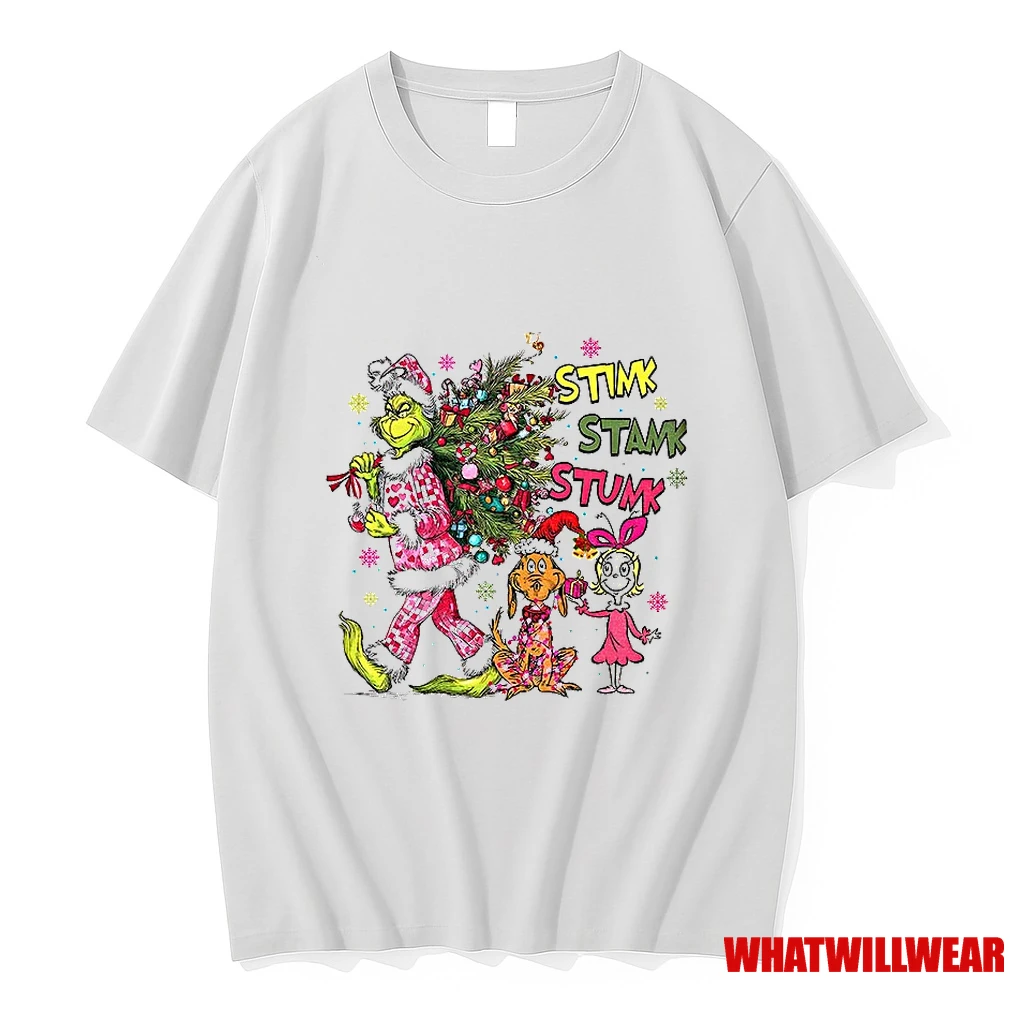 Grinch Green Monster Christmas Stink Stank Stunk Shirts