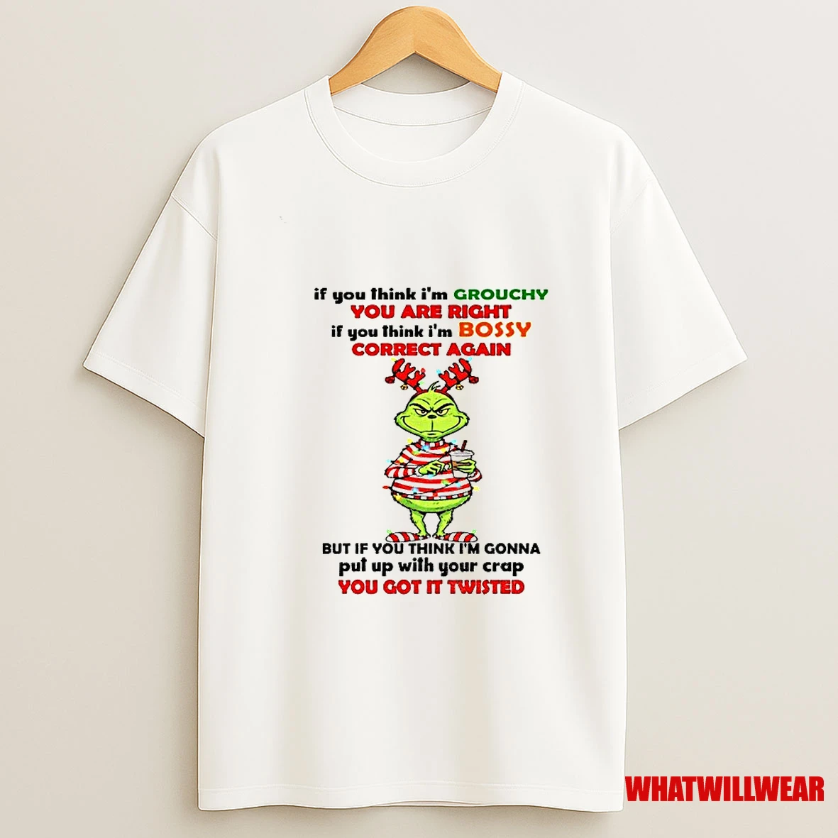 Grinch Ive Been Gooder Ive Been Badder Many Times Thinner Lots Of Times Fatter Theres Stuff Christmas Shirts