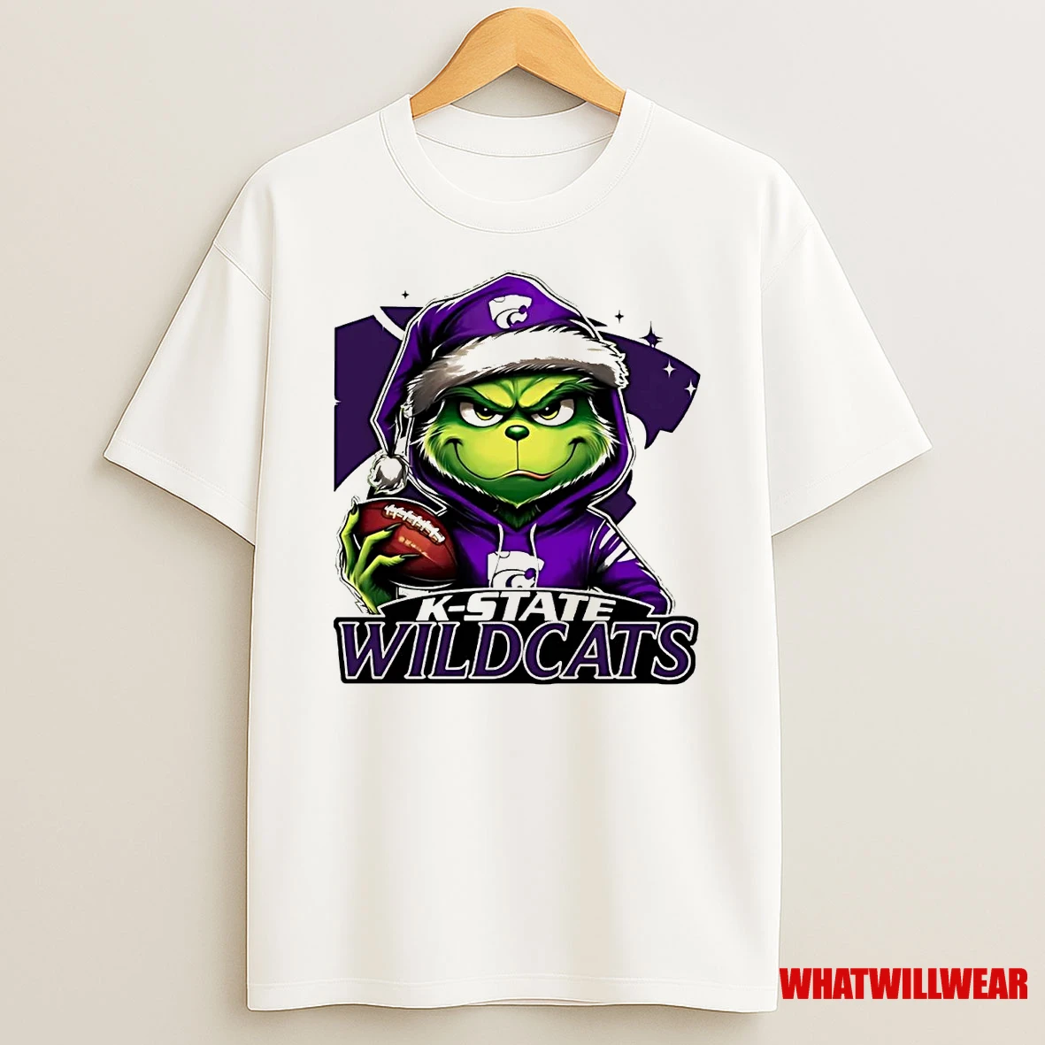 Grinch Kansas State Wildcats Ball Christmas Shirts