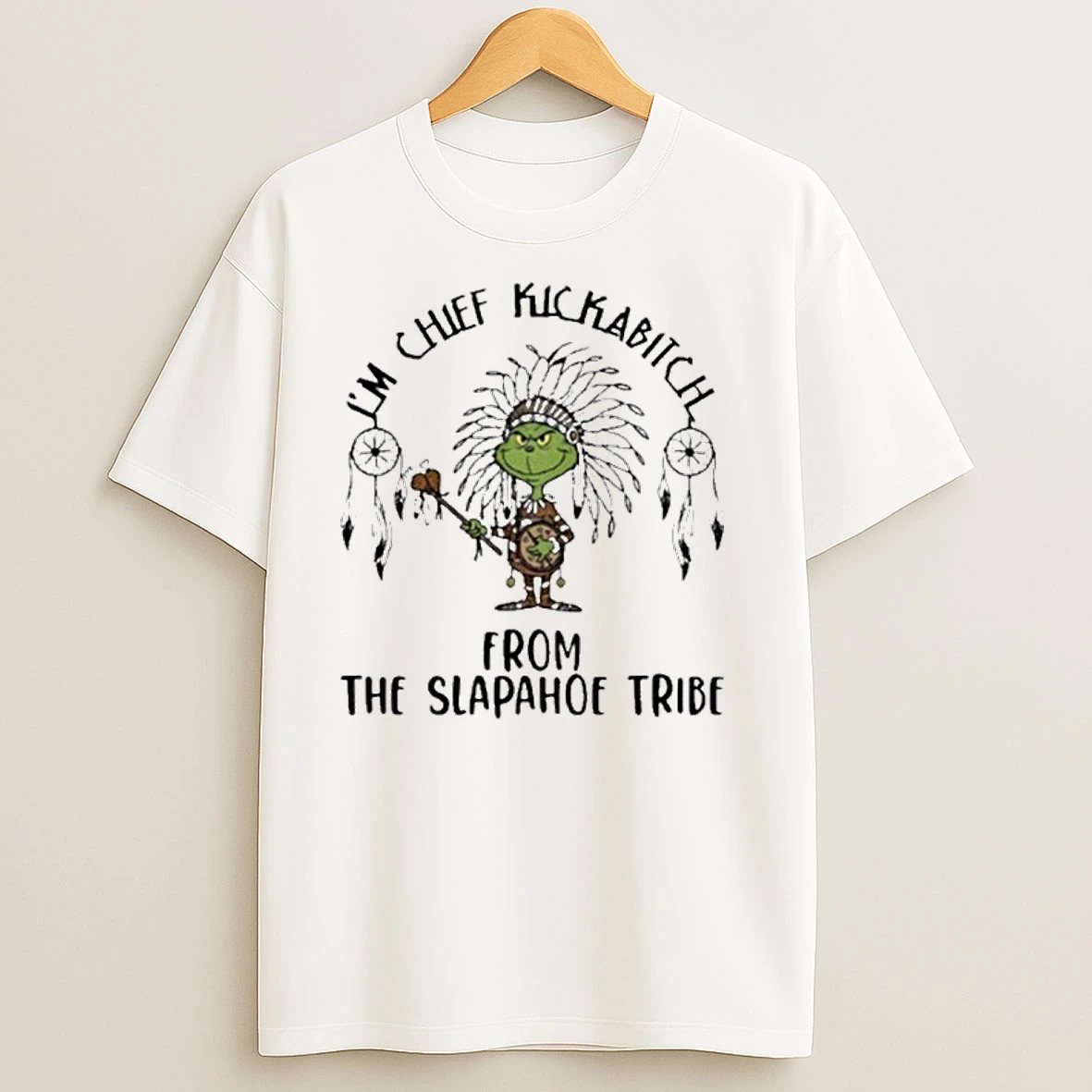 Grinch Native Chief Kickabitch From The Slapahoe Tribe Vintage T Shirts
