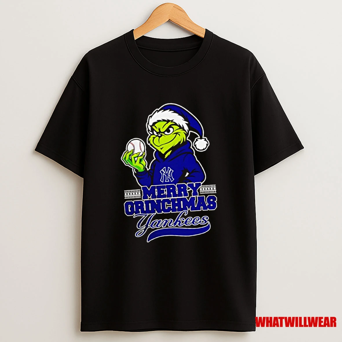 Grinch New York Yankees Baseball Merry Christmas Shirts