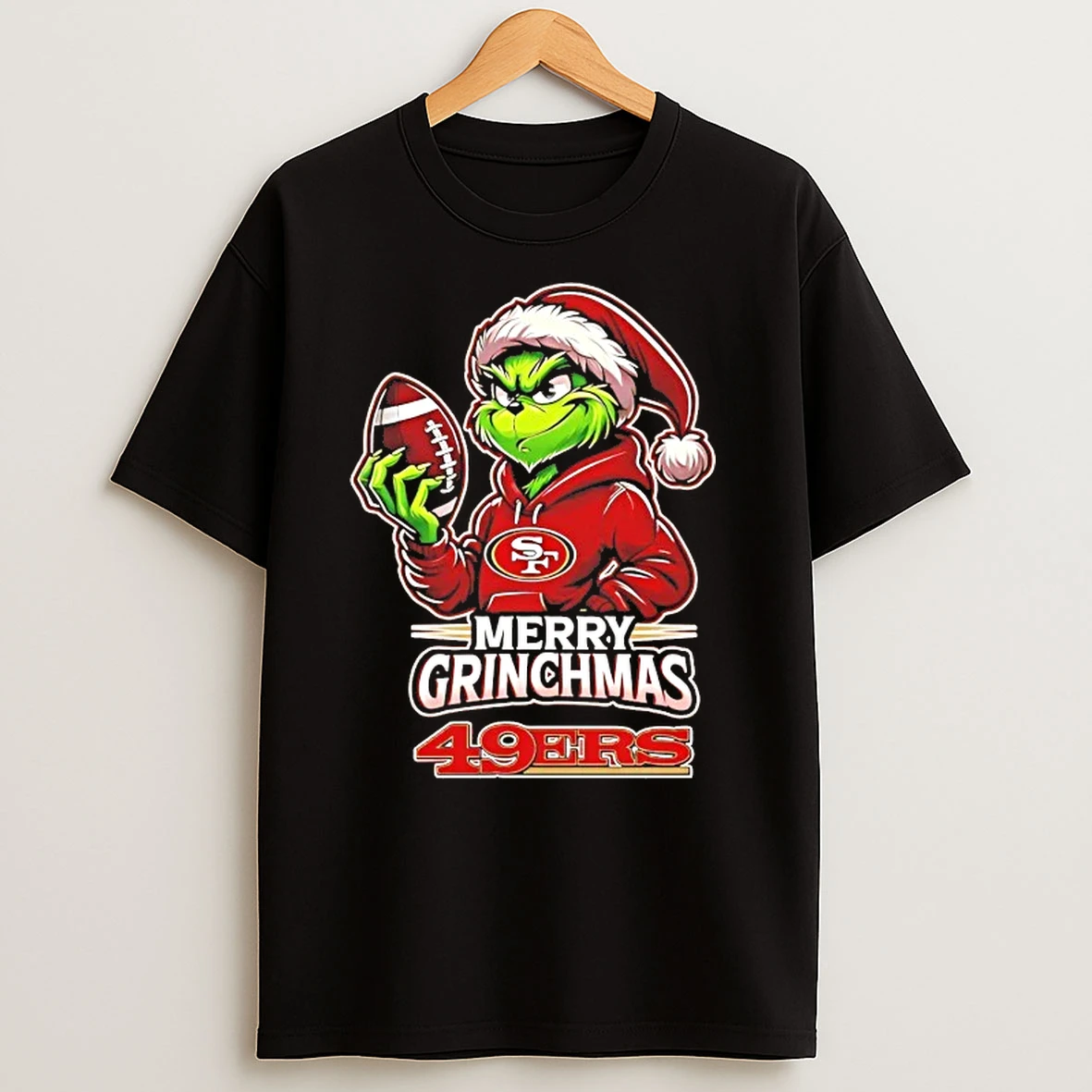 Grinch San Francisco 49ers Merry Grinchmas Christmas T Shirts