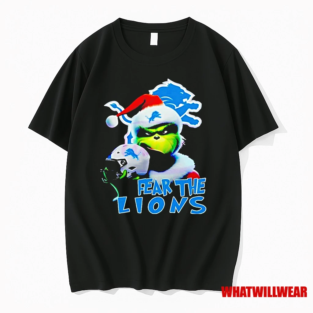 Grinch Fear The Lions Detroit Lions Shirts