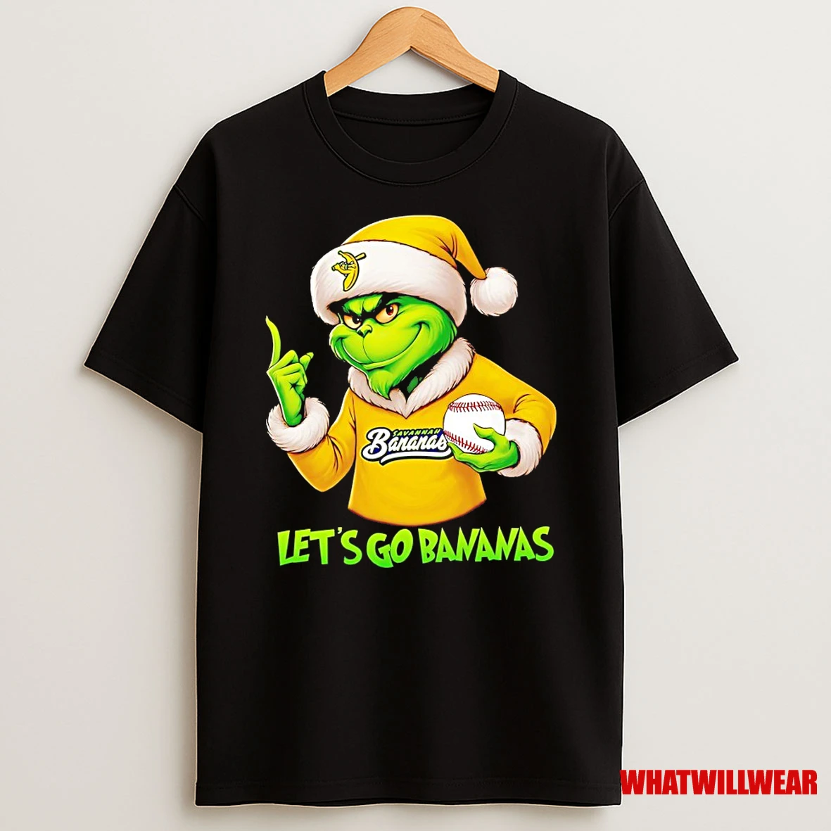 Grinch Lets Go Savannah Bananas Christmas Shirts