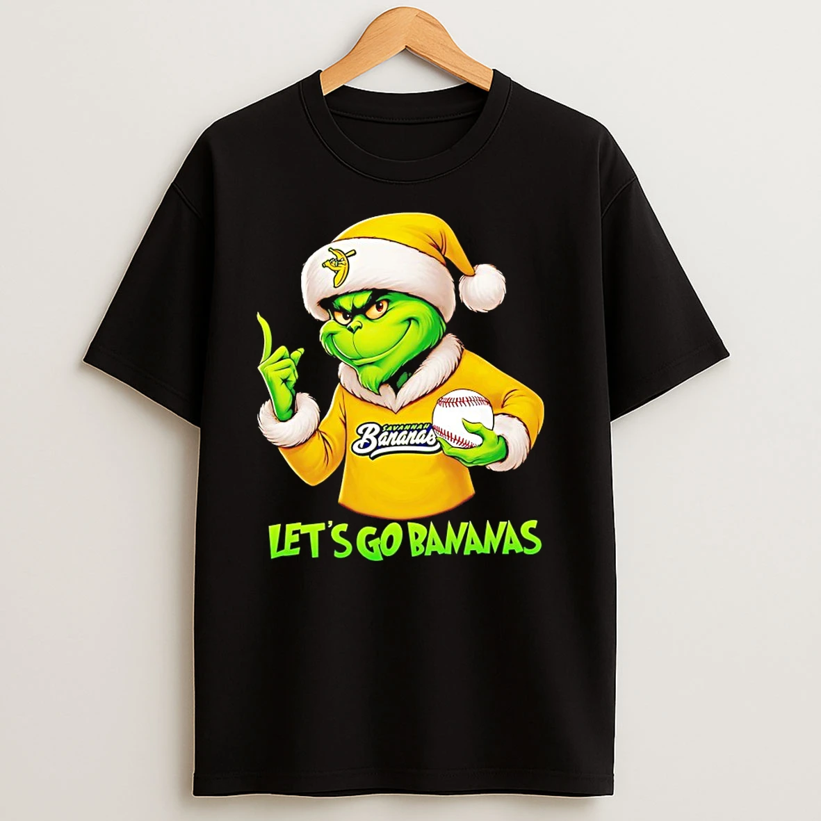 Grinch Lets Go Savannah Bananas Christmas T Shirts