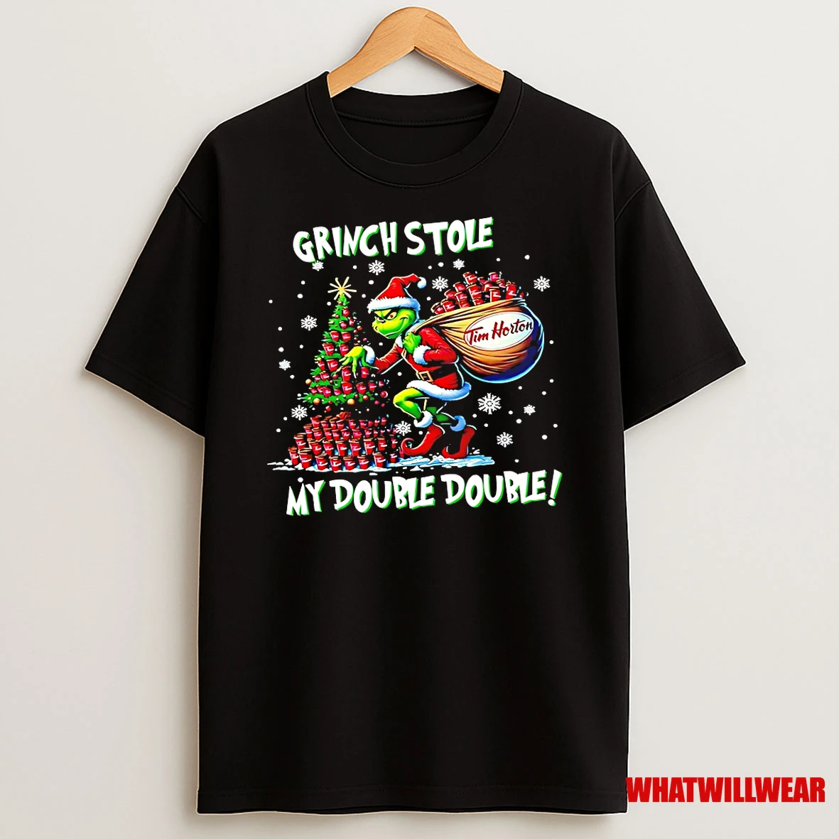 Grinch Stole My Double Double Christmas Shirts
