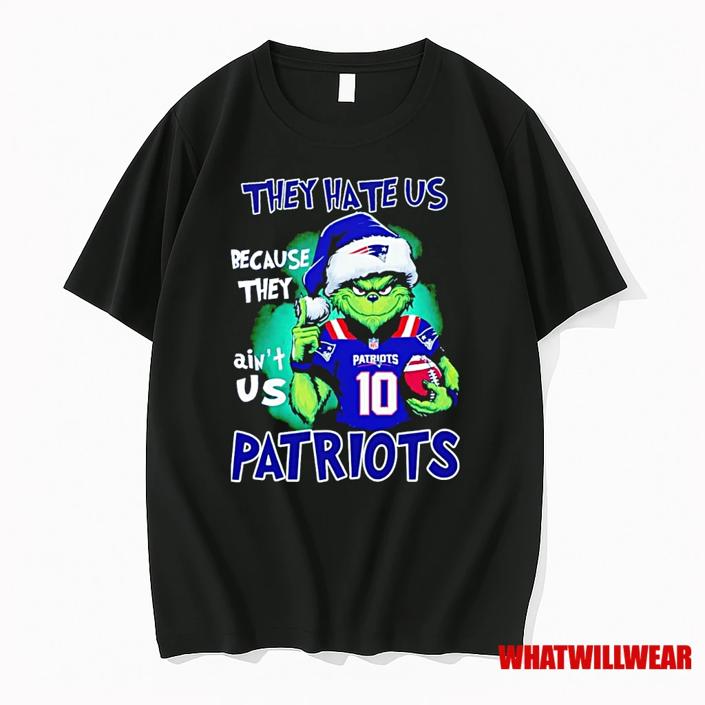 Grinch They Hate Us Because They Aint Us England Patriots Shirts