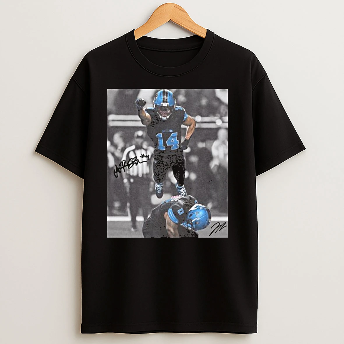 Grit Amon Ra St Brown And Jahmyr Gibbs Vintage 90s T Shirts