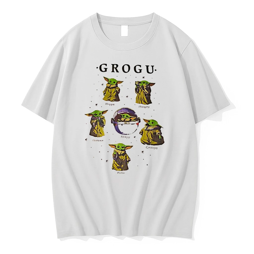 Grogu Moods Graphic Happy Hungry Curious Sleepy Grumpy Force Shirts