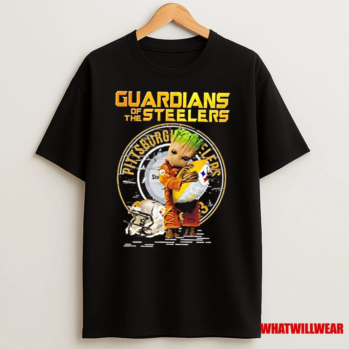 Groot Guardians Of The Steelers Shirts