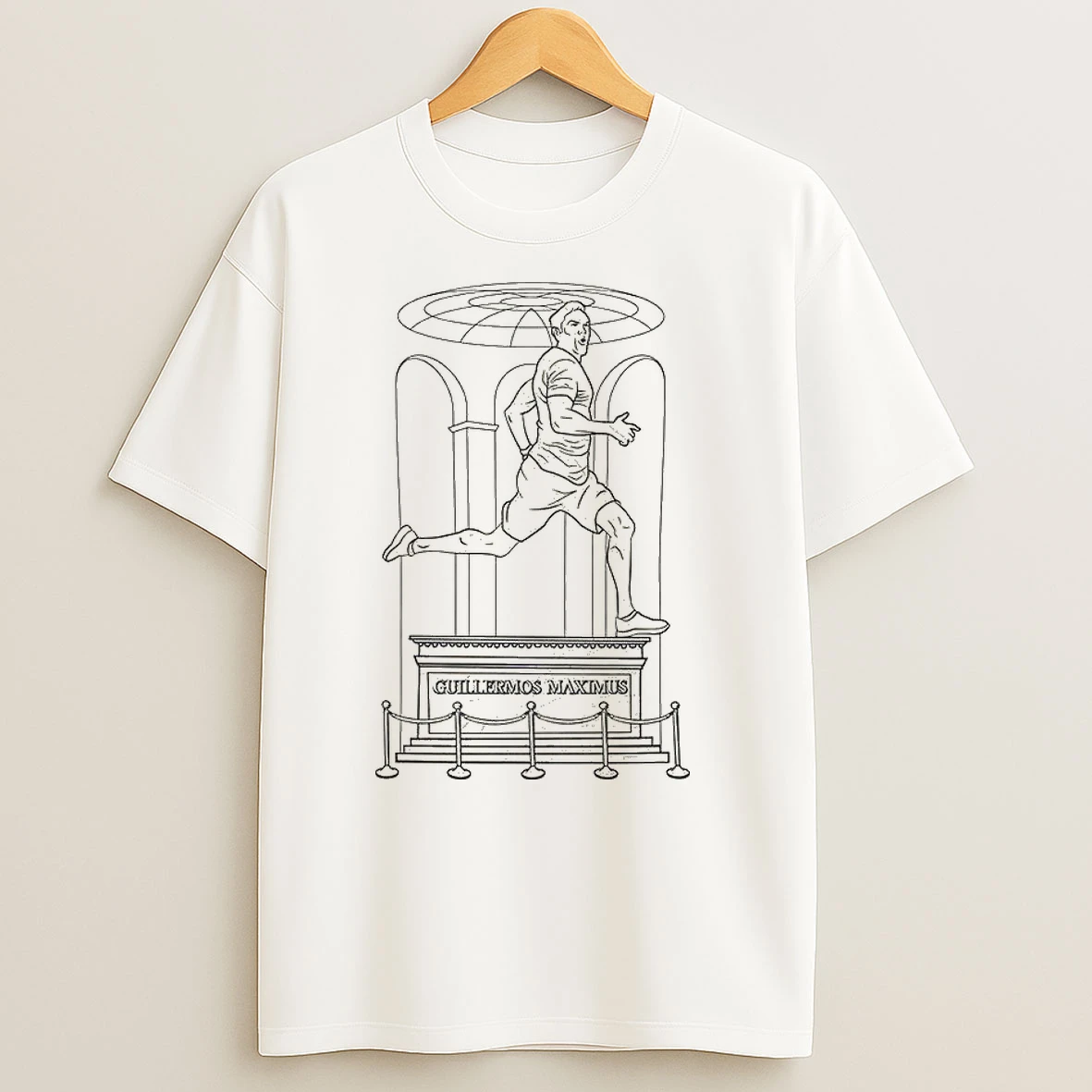 Guillermos Maxiums Running Statue Meme T Shirts