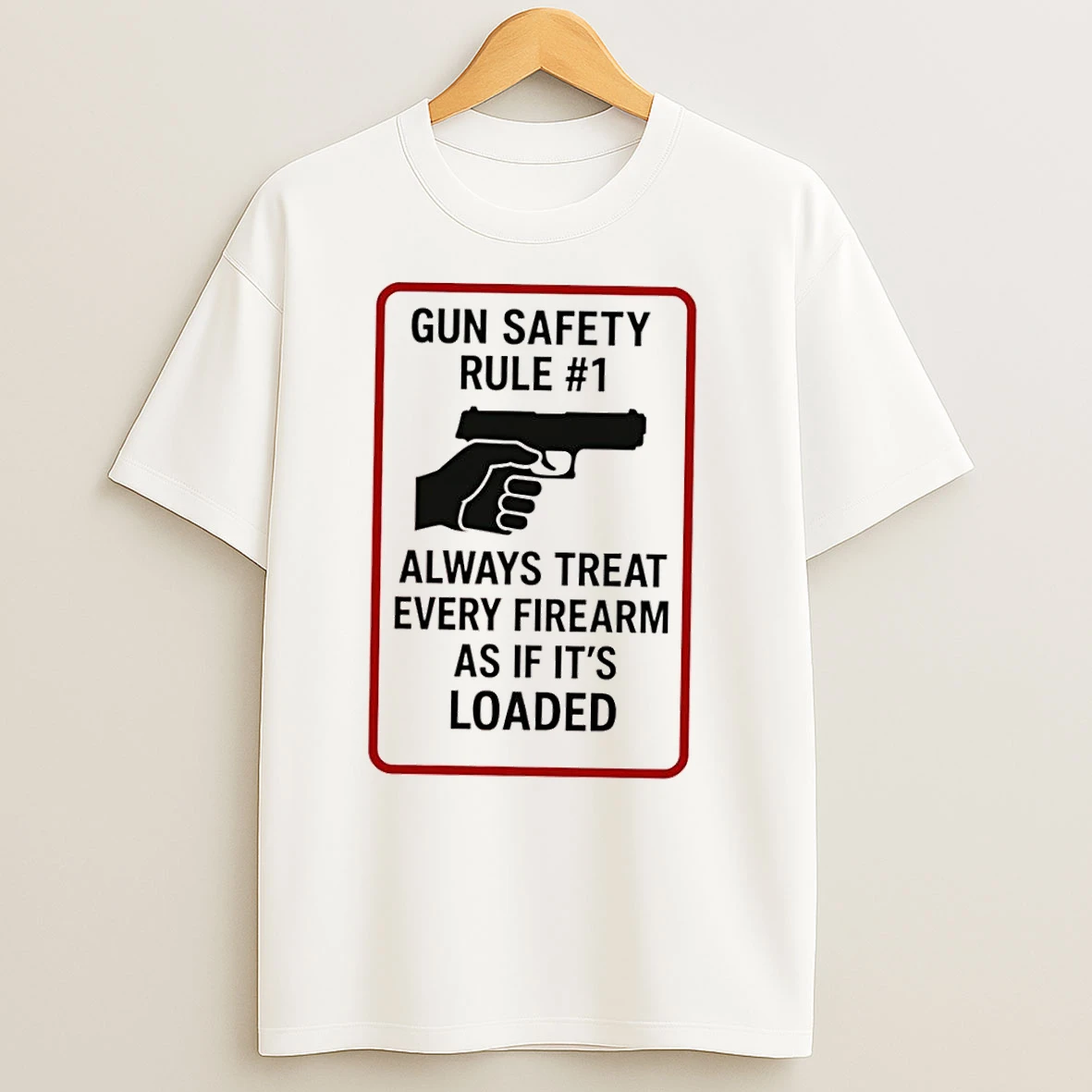 Gun Safety Rule 1 Always Treat Every Firearm As If Its Loaded T Shirts