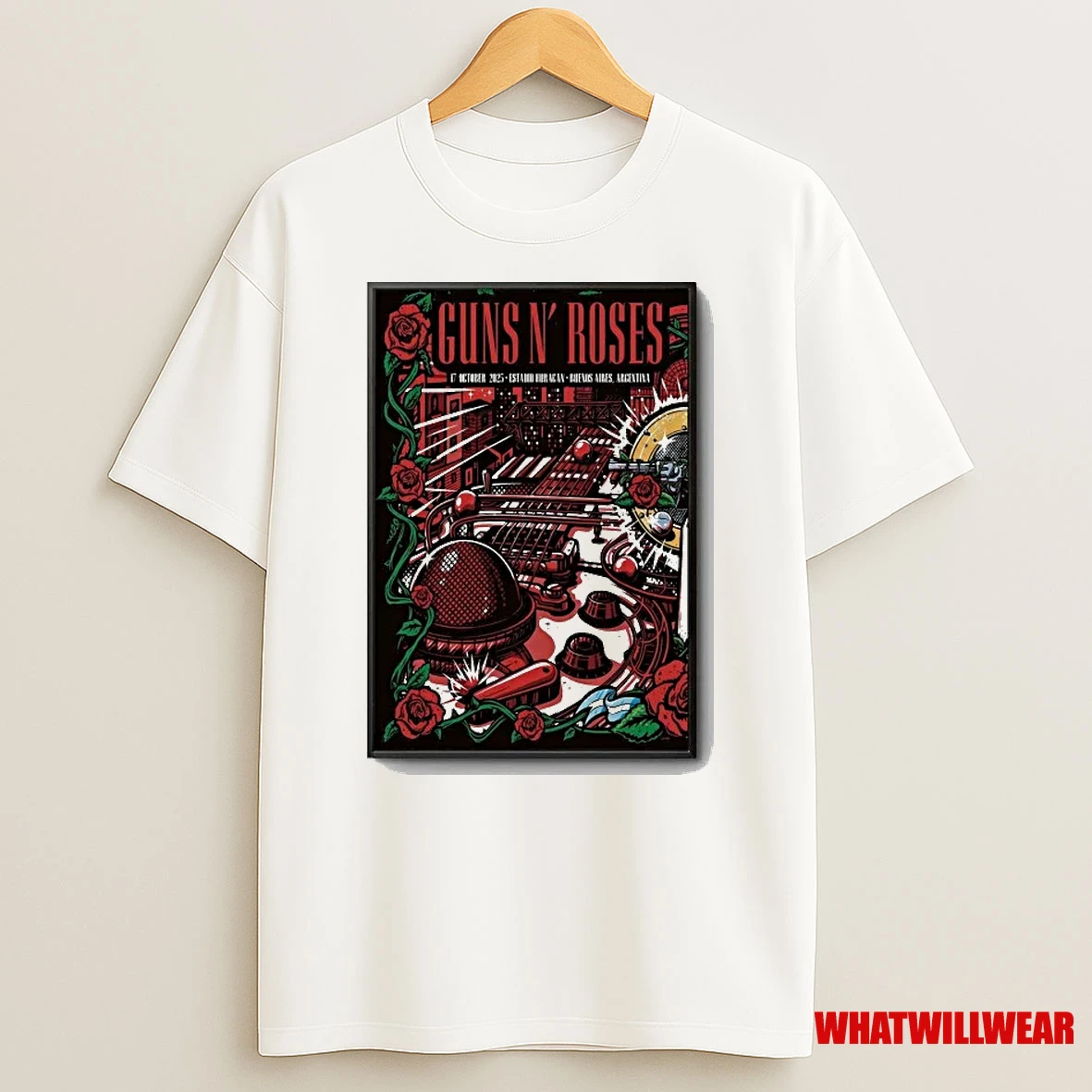 Guns N Roses Buenos Aires Argentina On Oct 17 2025 Shirts