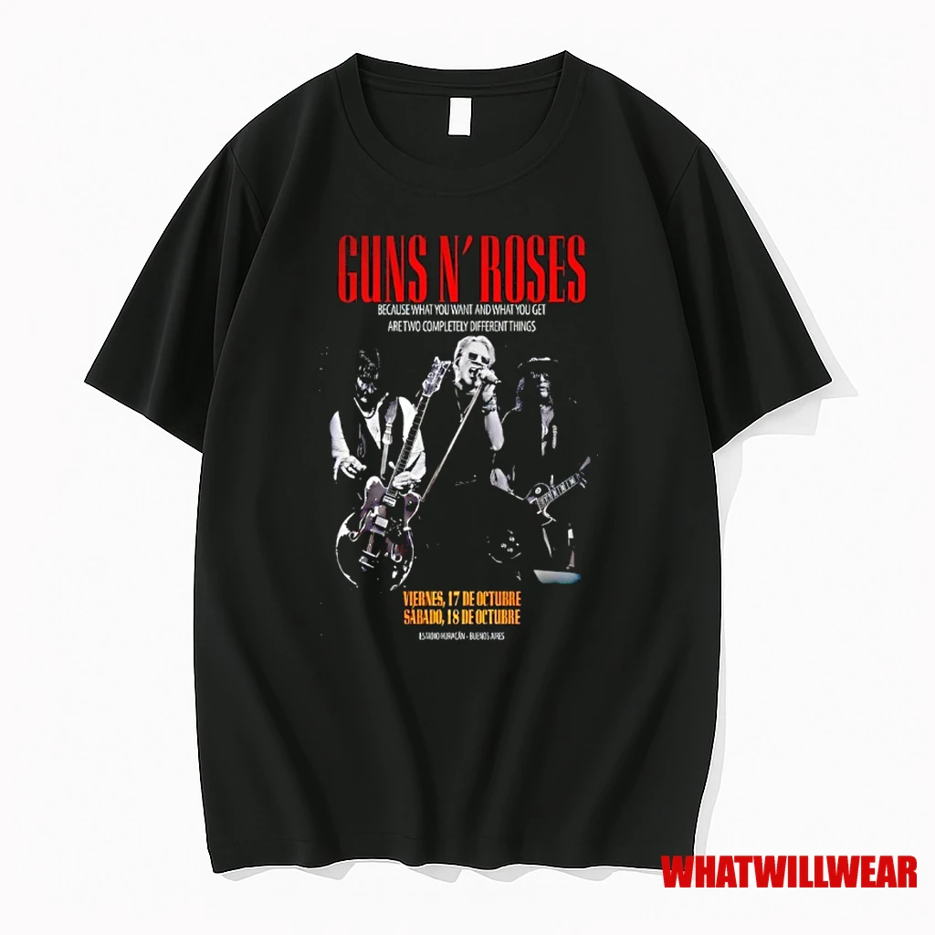 Guns N Roses Oct 17 18 2025 Estadio Huracan In Buenos Aires Ar Shirts