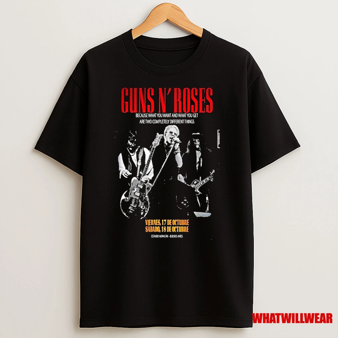 Guns N Roses Oct 17 18 2025 Estadio Huracan In Buenos Aires Argentina Shirts