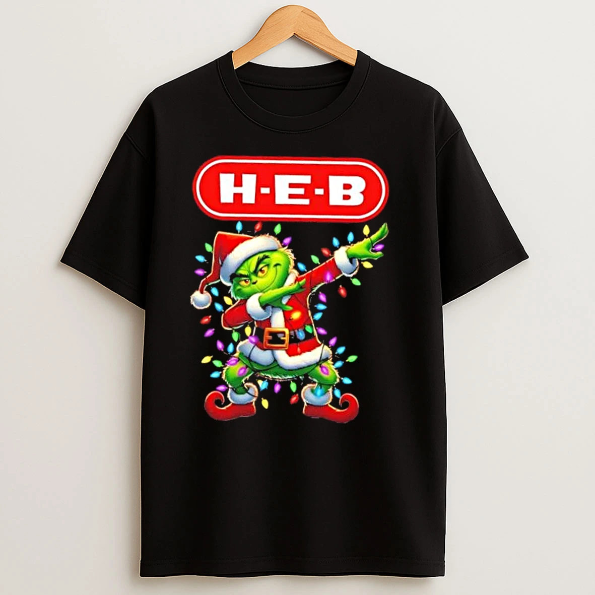 H E B X Grinch Dabbing Merry Christmas T Shirts