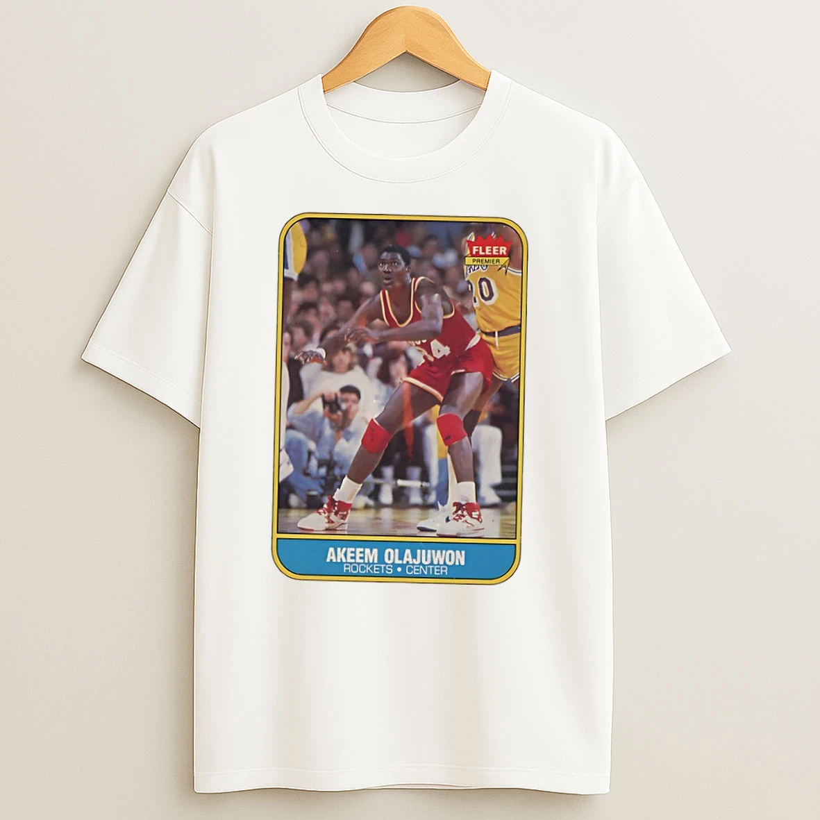 Hakeem Olajuwon Houston Rockets Basketball Vintage T Shirts