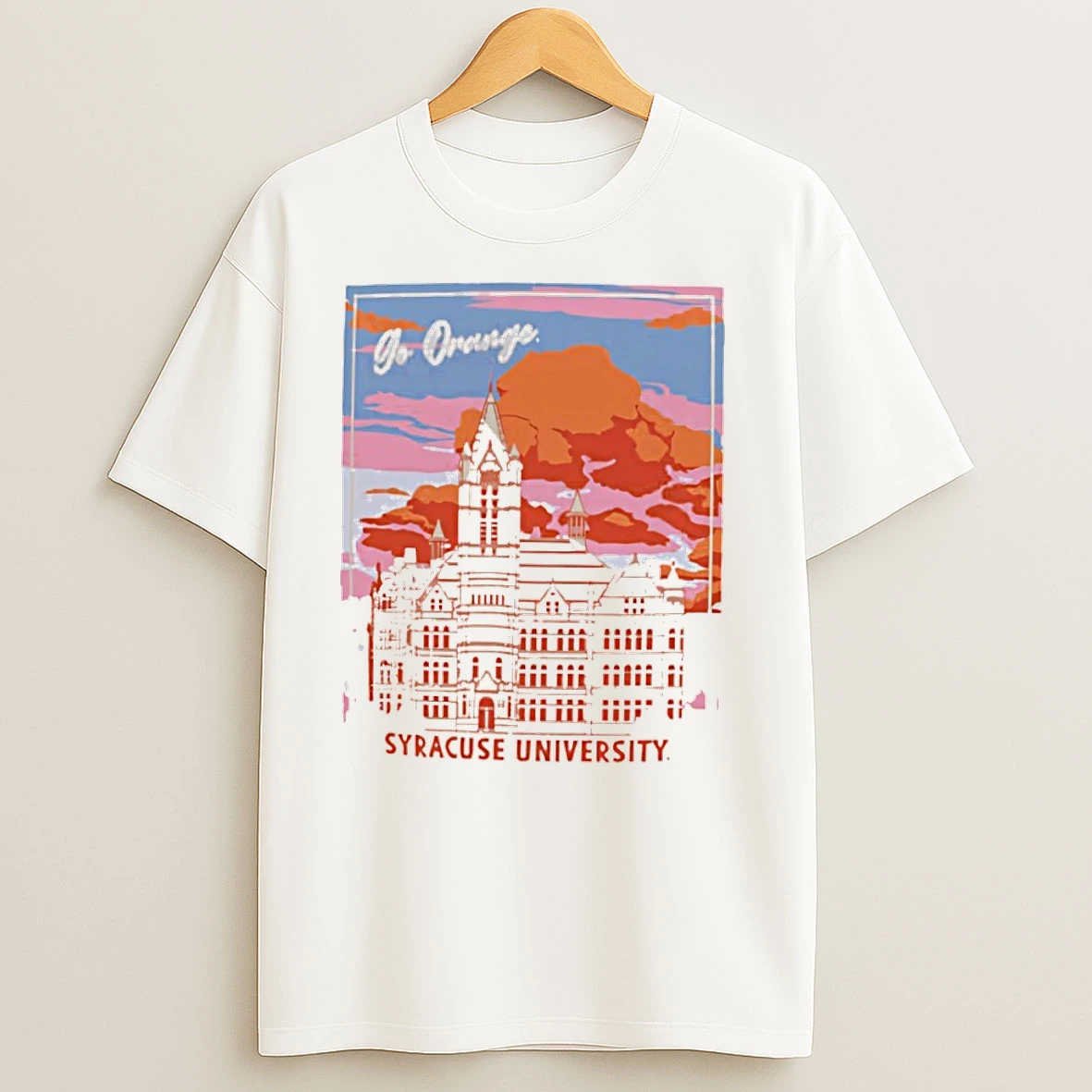 Hall Of Languages At Syracuse University Logo T Shirts