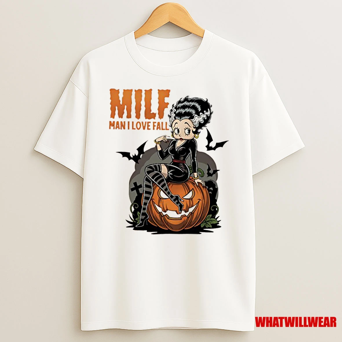Halloween Boop Milk Man I Love Fall Shirts