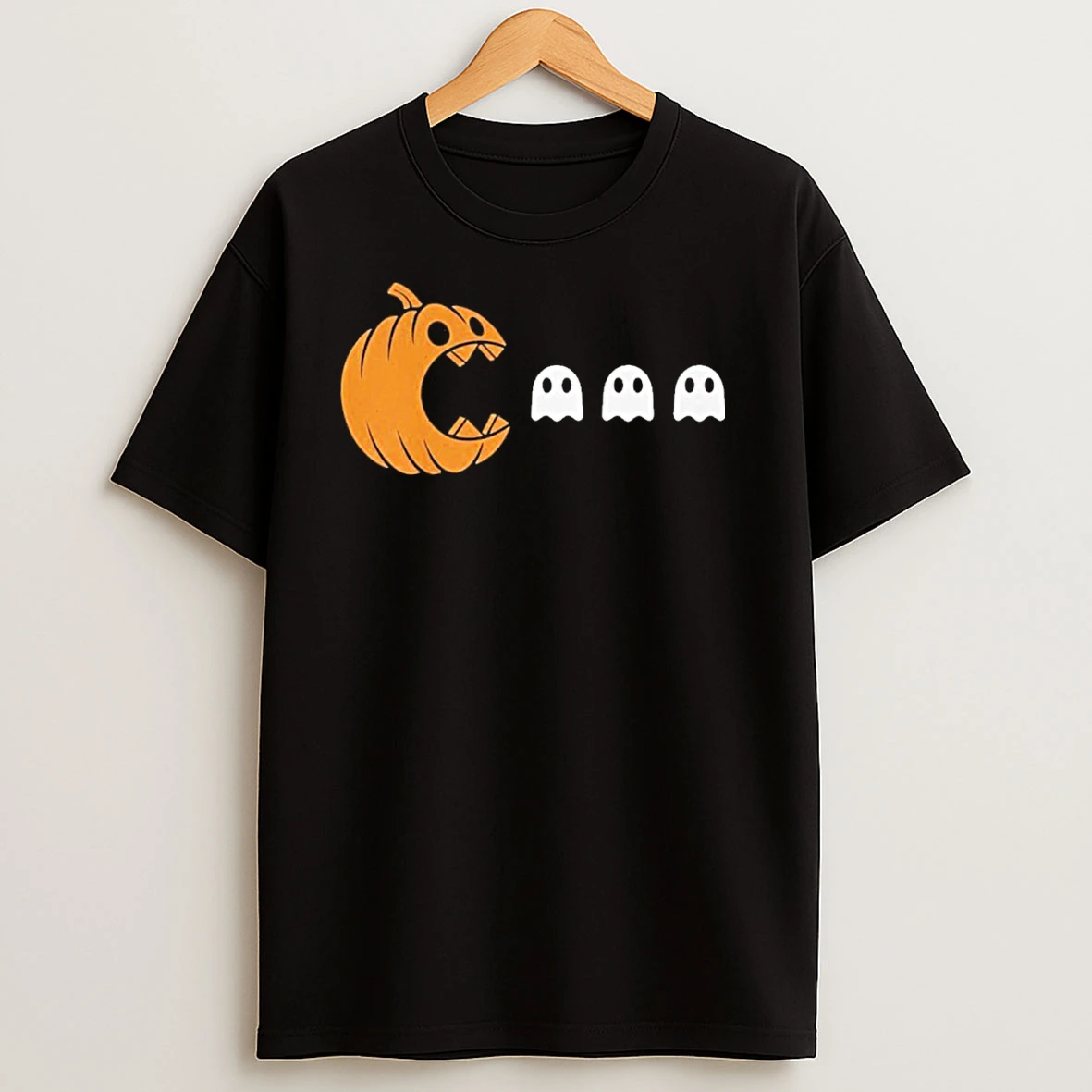 Halloween Pumpkin Eating Ghost T Shirts