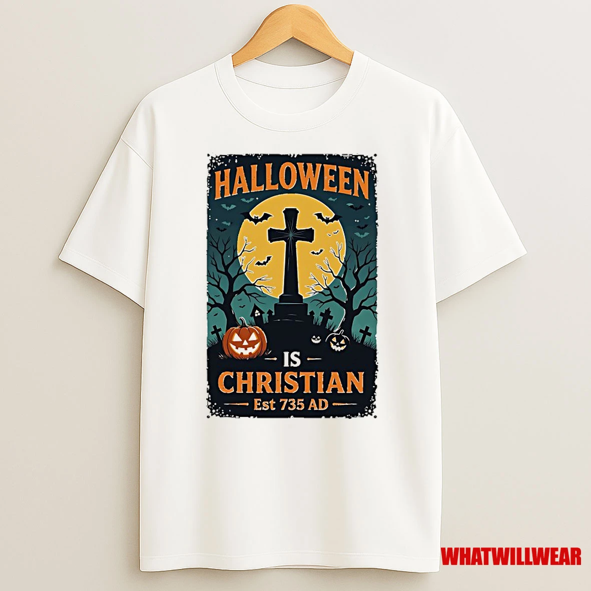 Halloween Is Christian Est 735 Ad Shirts