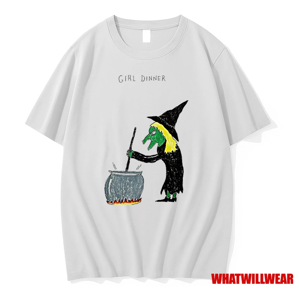 Halloween Witch Motif Girl Dinner Shirts