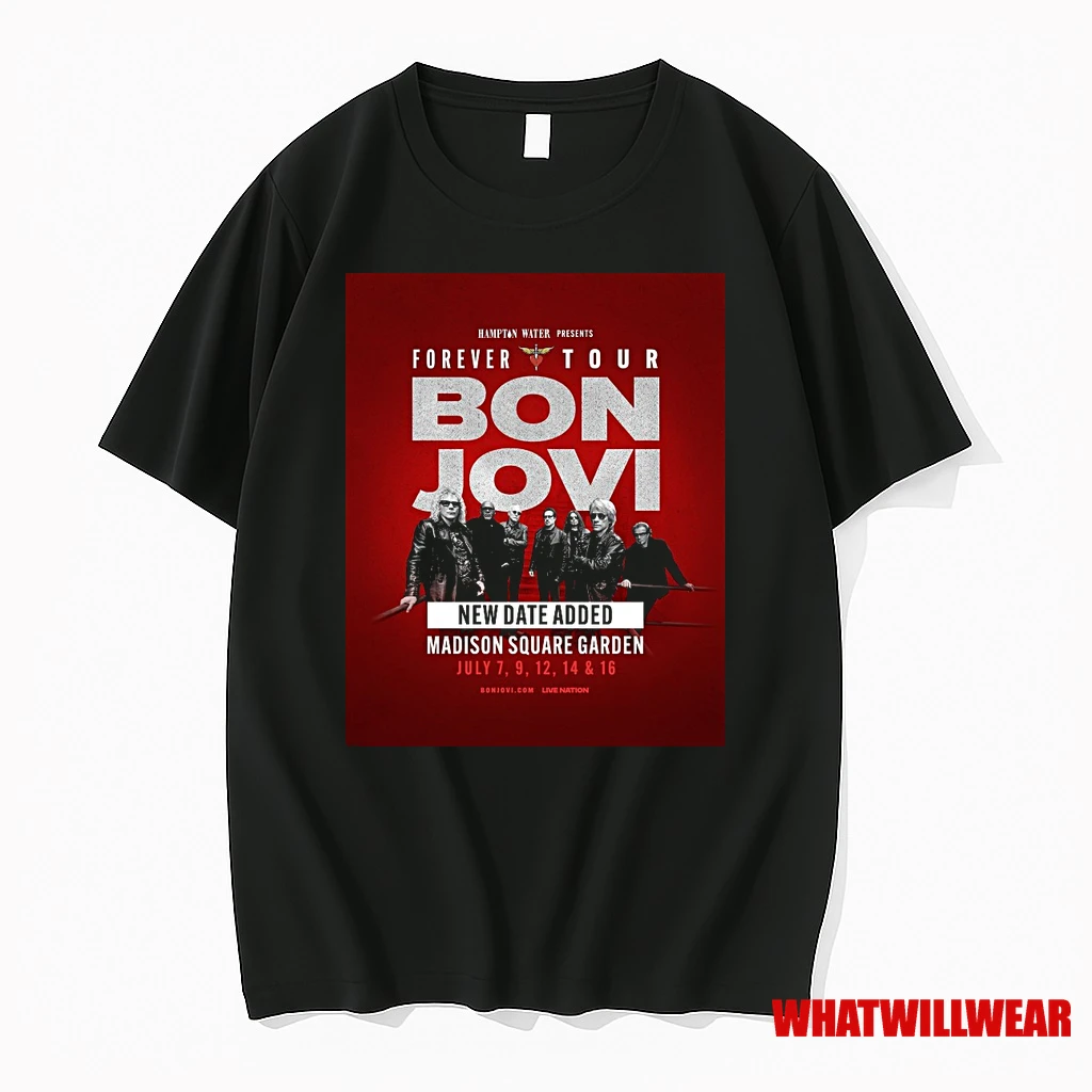 Hampton Water Presents Forever Tour Bon Jovi Madison Square Garden July 7 16 2026 Shirts