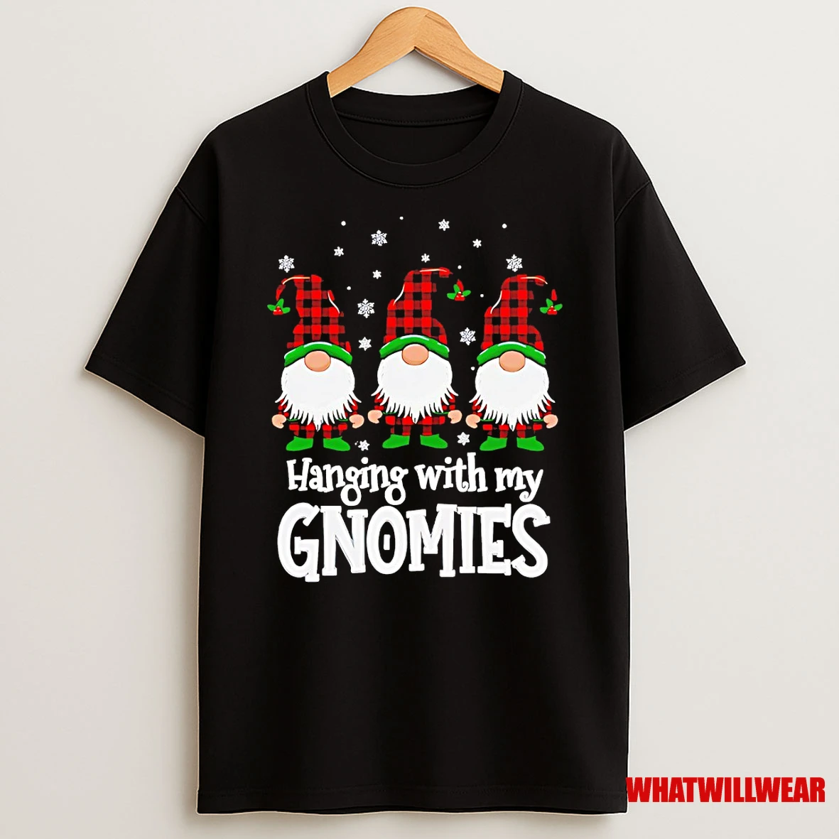 Hanging With My Gnomies Christmas Friends Holiday Shirts